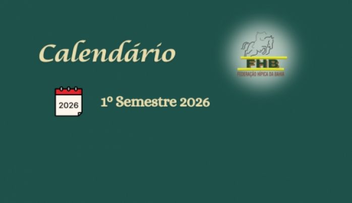 Calendário FHB do 1º Semestre 2026 - clique aqui